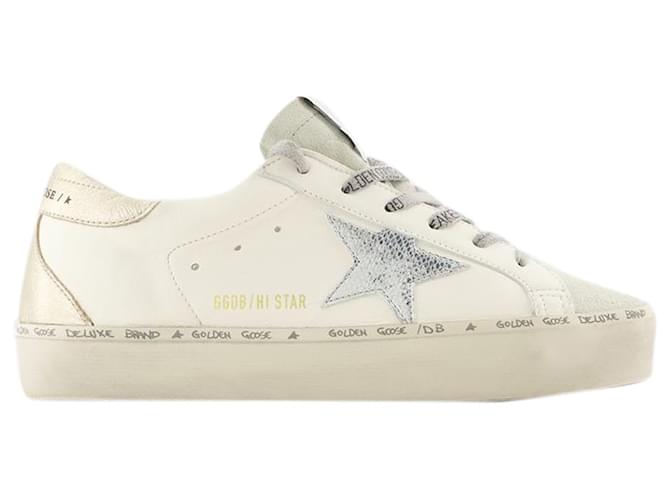 Hi Star Sneakers - Golden Goose Deluxe Brand - Leather - White Pony-style calfskin  ref.1208962